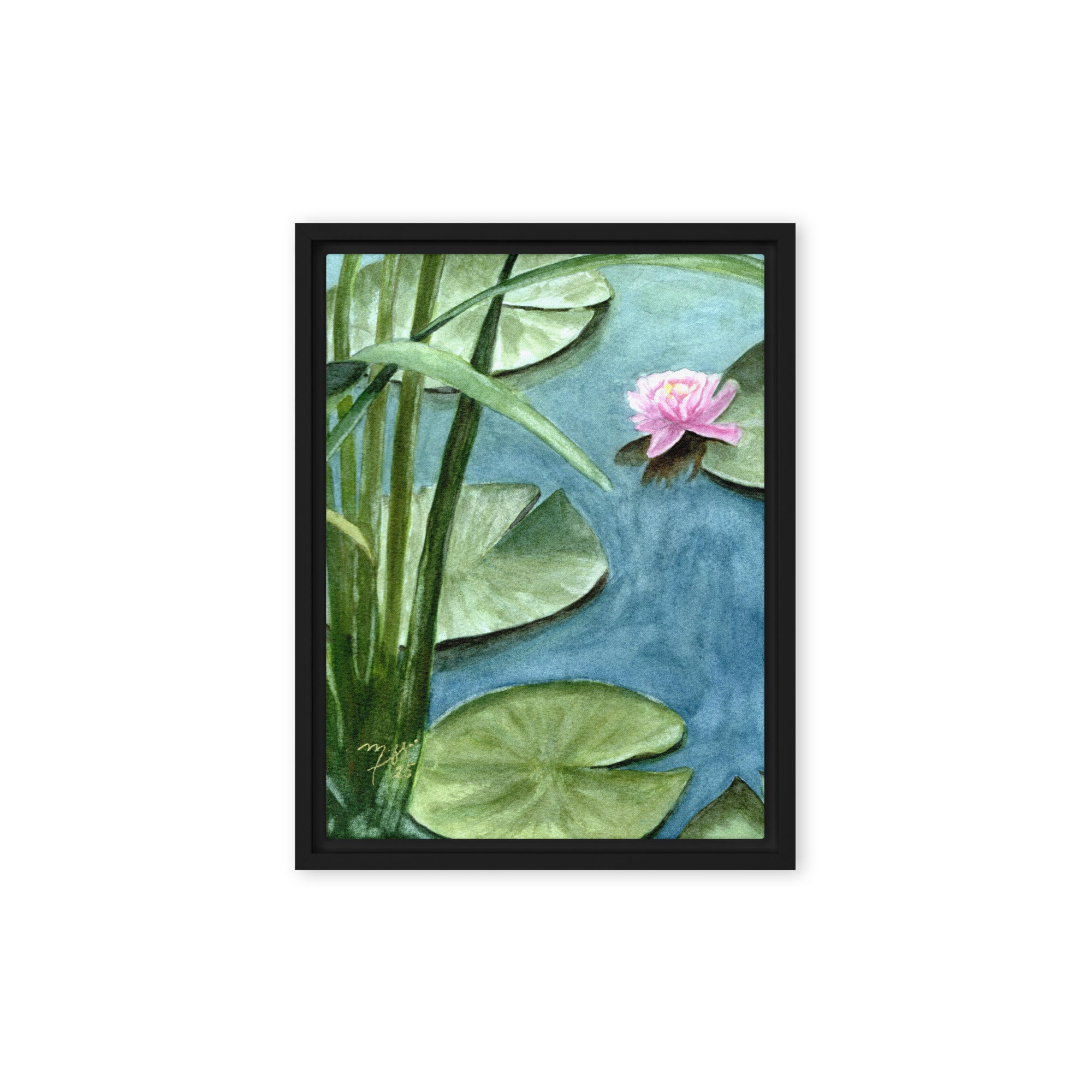 Original Watercolor - Peace at the Lily Pond