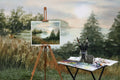 Original Watercolor - Dreaming at the Lake