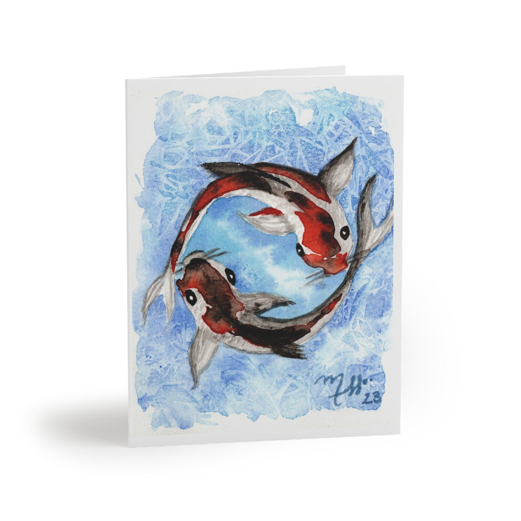 Koi Fish Watercolor Greeting Cards — Blank Note Cards (8/16/24)