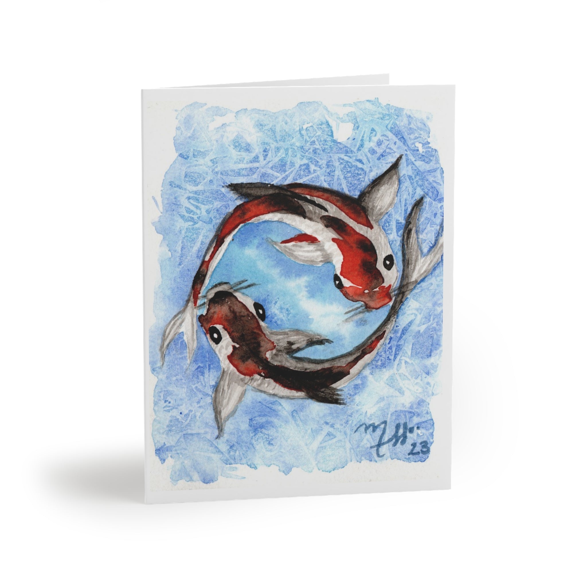 Koi Fish Watercolor Greeting Cards — Blank Note Cards (8/16/24)