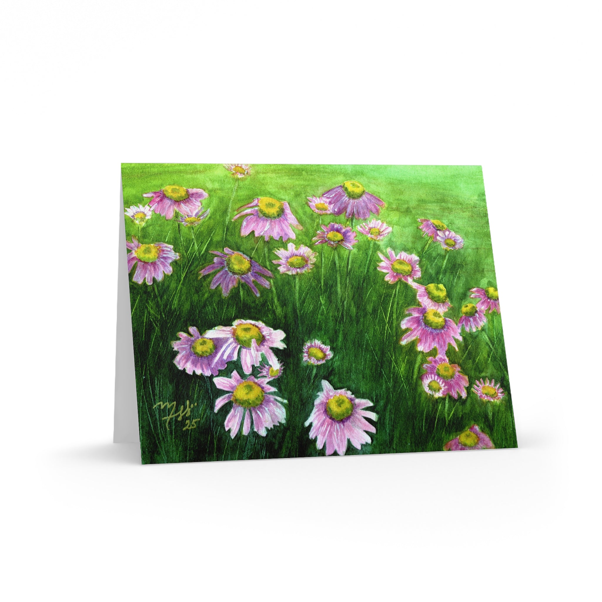 Floral Cosmos Greeting Cards - Blank Notecards Set (8/16/24)
