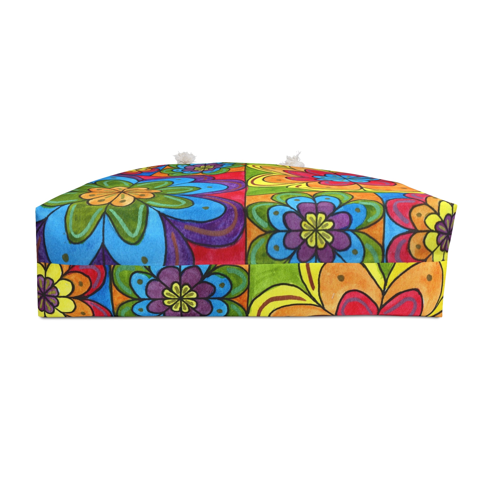 Colorful Floral Patchwork Weekender Bag – Boho Travel Tote