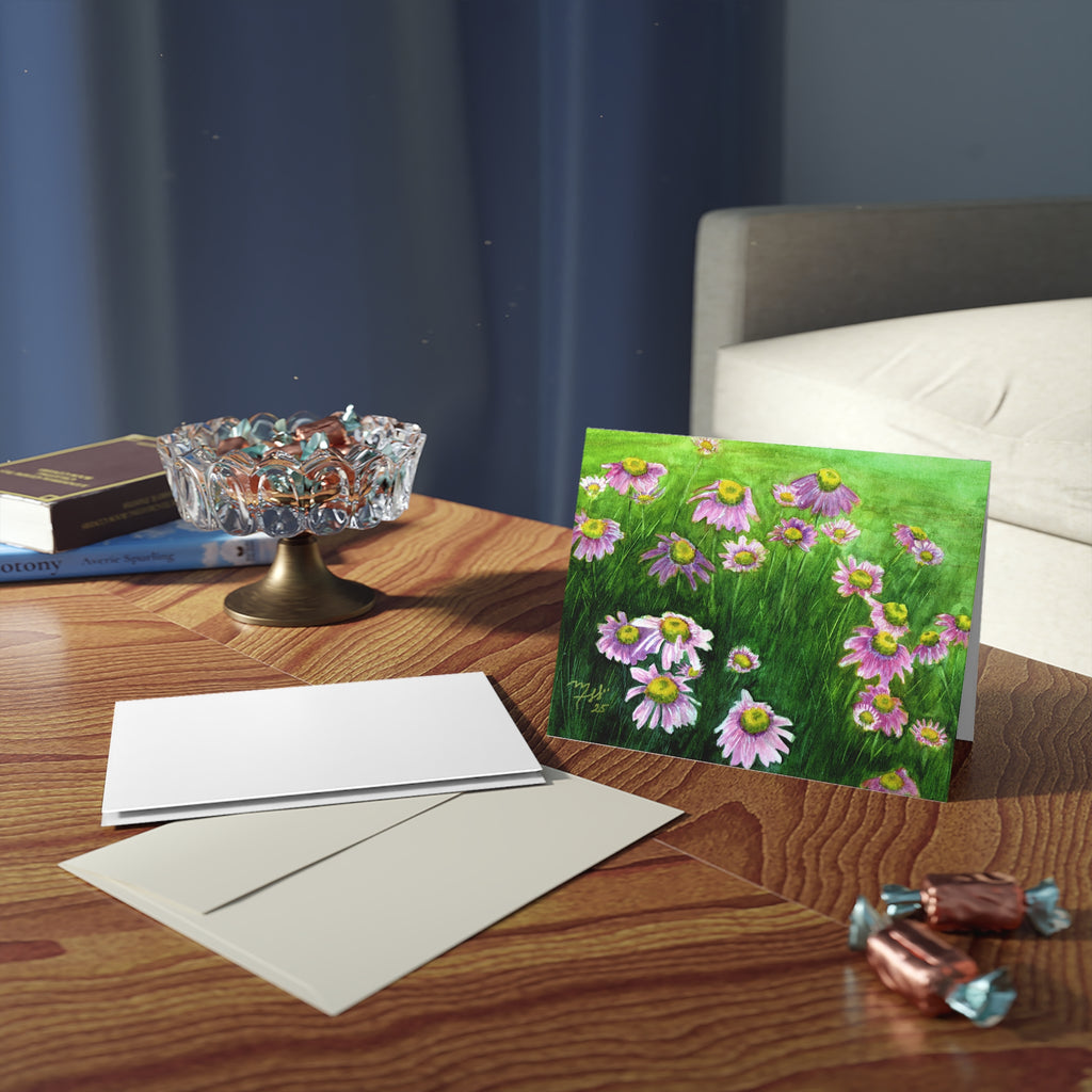 Floral Cosmos Greeting Cards - Blank Notecards Set (8/16/24)