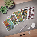 Abstract Watercolor Greeting Cards (5-Pack) — Colorful Floral & Geometric Note Cards