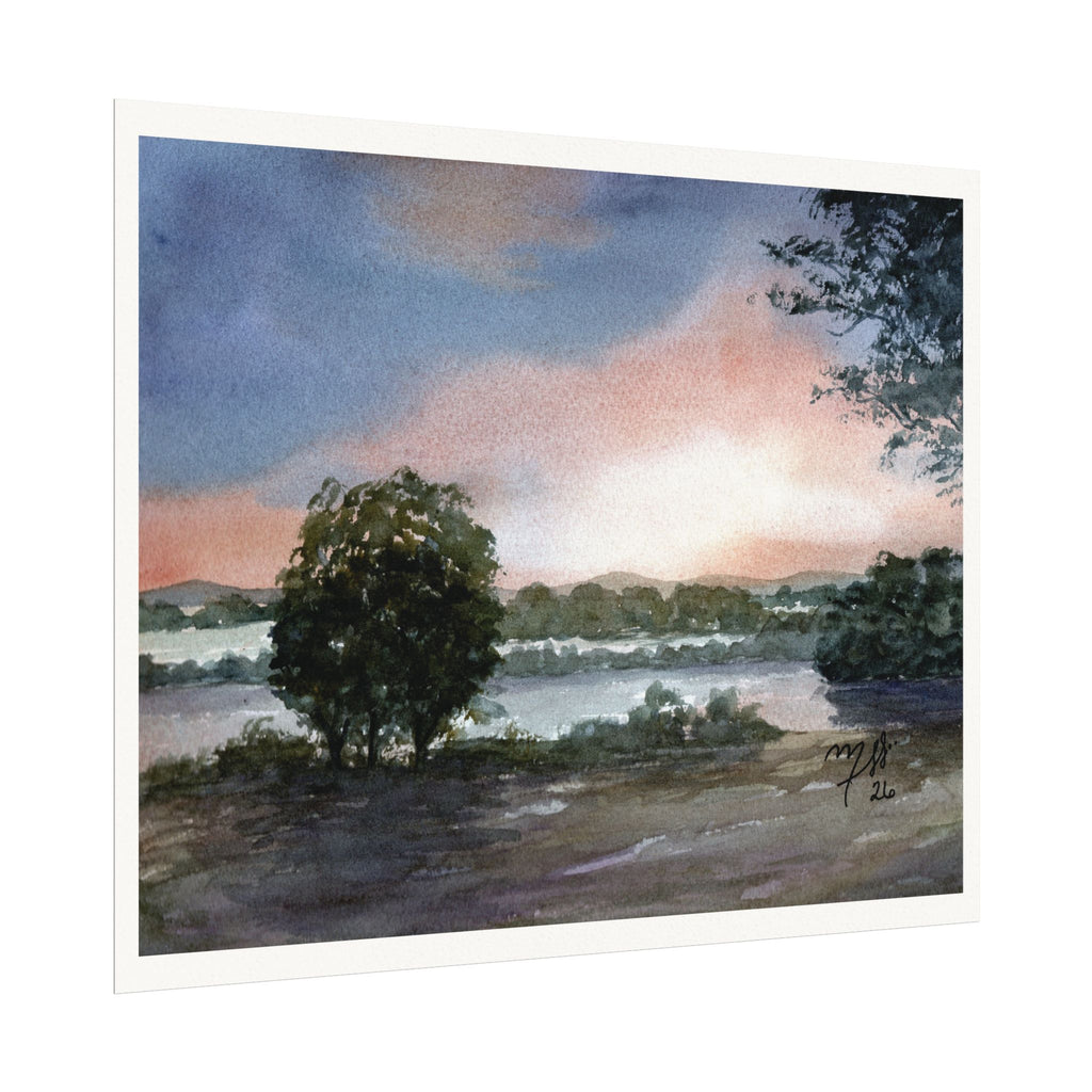 Original Watercolor - Serene Evening