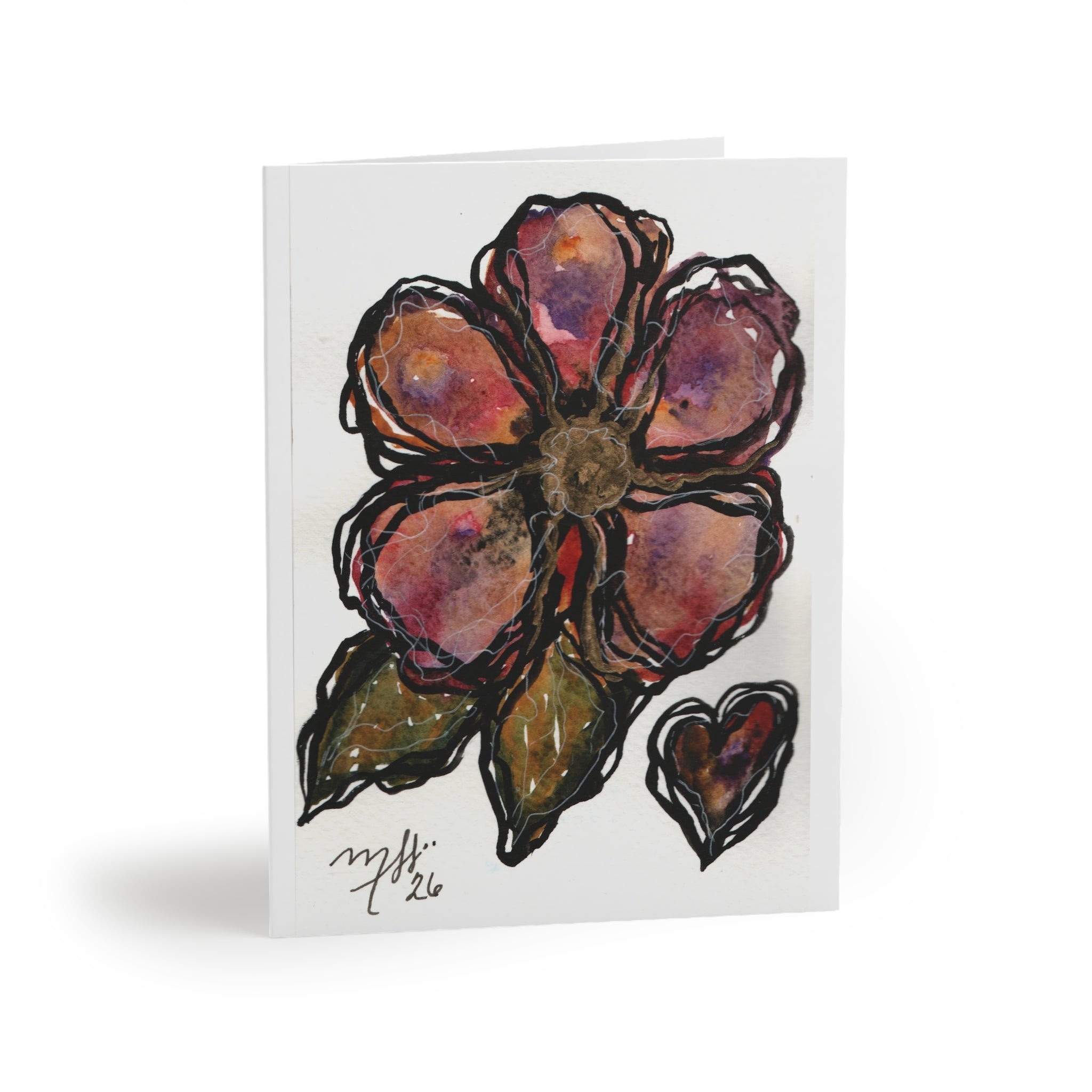 Floral Watercolor Greeting Cards — Blank Note Cards Set (8/16/24)