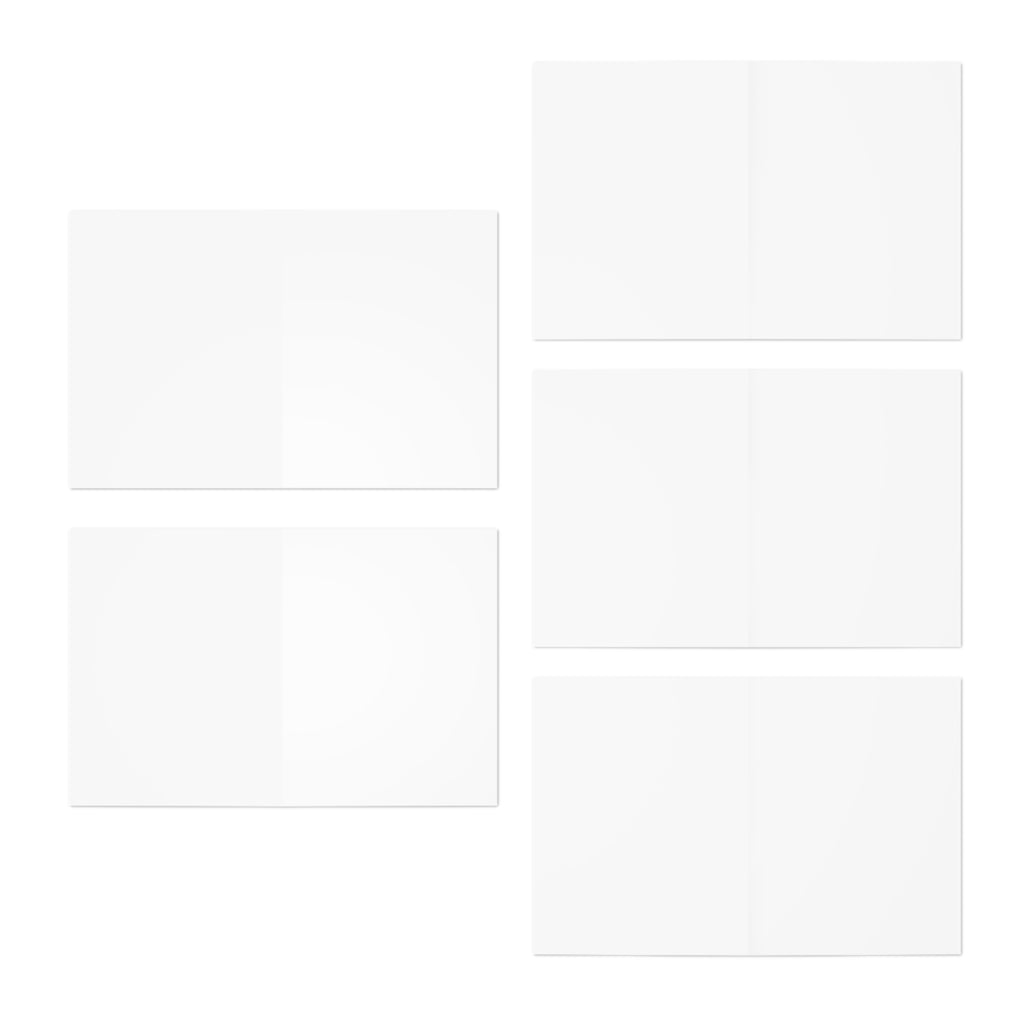 Abstract Watercolor Greeting Cards (5-Pack) — Colorful Floral & Geometric Note Cards